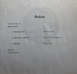 画像1: RAKIM/UNDERGROUND SHIT '96