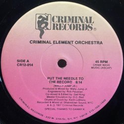 画像1: CRIMINAL ELEMENT ORCHESTRA/PUT THE NEEDLE TO THE RECORD