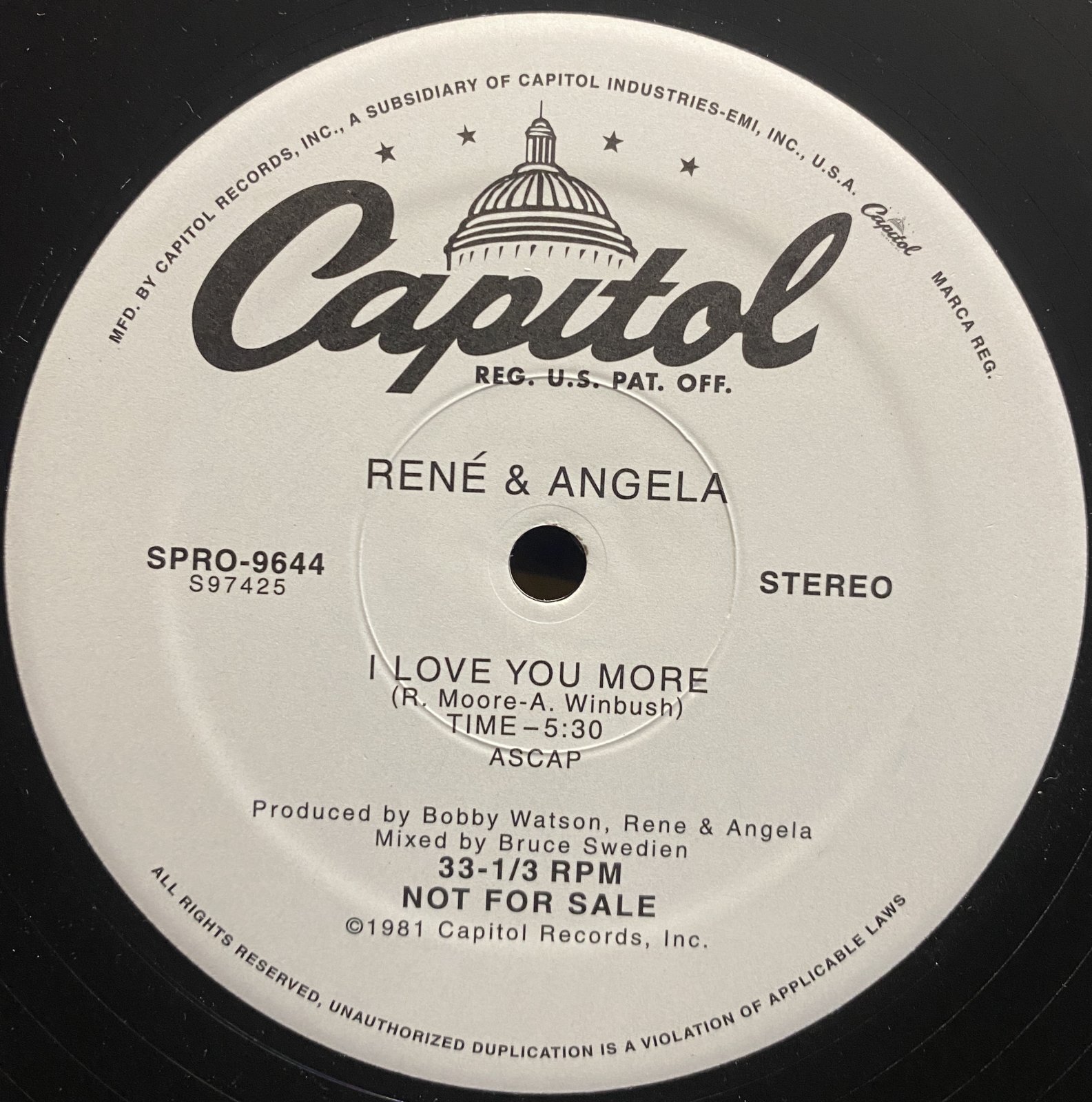 RENE & ANGELA/I LOVE YOU MORE-MR.K EDIT