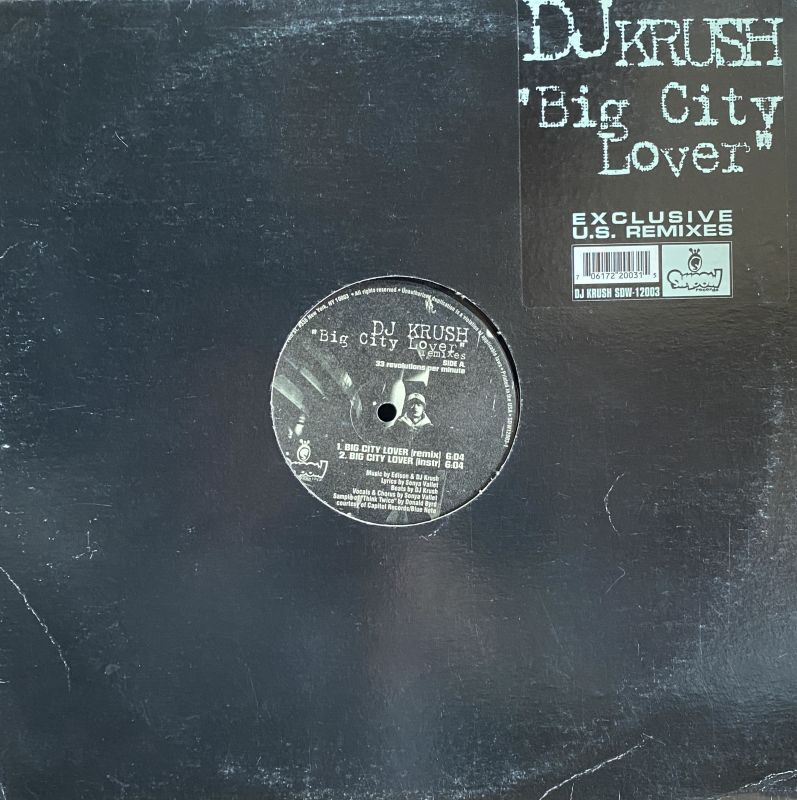 DJ KRUSH/BIG CITY LOVER HIPHOP